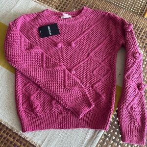 Softest Chenille 🎀 Pom Pom Forever 21 Sweater NWT 8/9